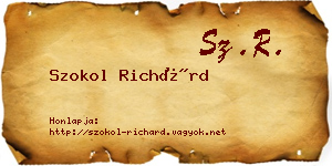 Szokol Richárd névjegykártya
